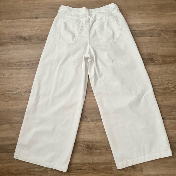 agolde ellis trouser jean in milkshake | low slung wide leg baggy pants | sz 28 - Picture 4 of 11